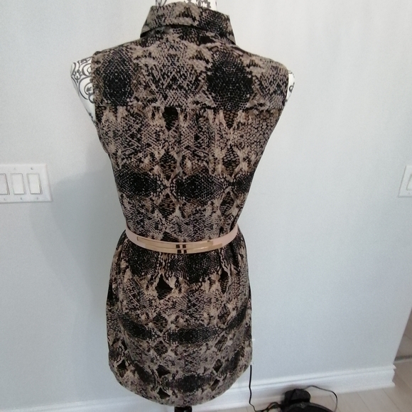 Banana Republic Collared Animal Print Dress - Picture 4 of 5